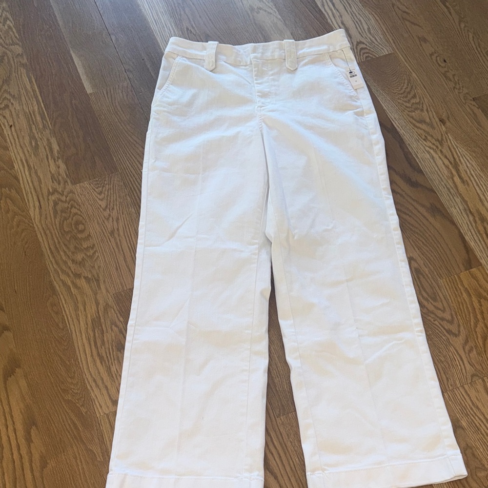 Talbots White Wide Leg Denim NWT - Picture 3 of 6